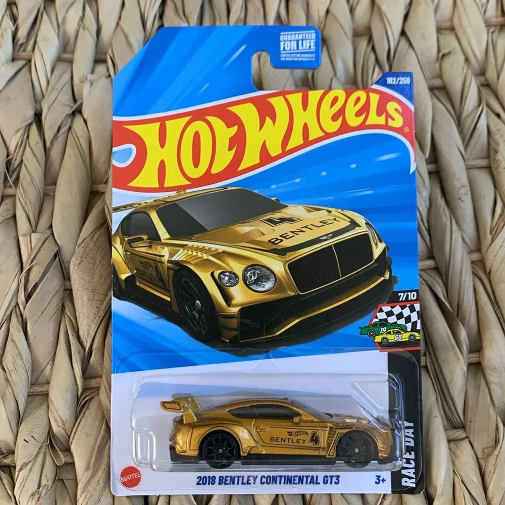 2018 Gold Bentley Continental GT3 Racing Race Car Hot Wheels 🆕 Hotwheels 2025
